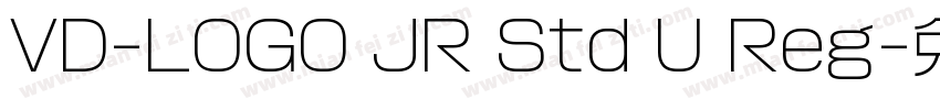 VD-LOGO JR Std U Reg字体转换